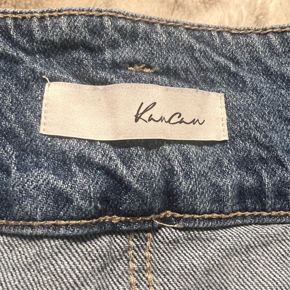 KanCan Distressed Denim Mini Skirt Size Large - Picture 6 of 9